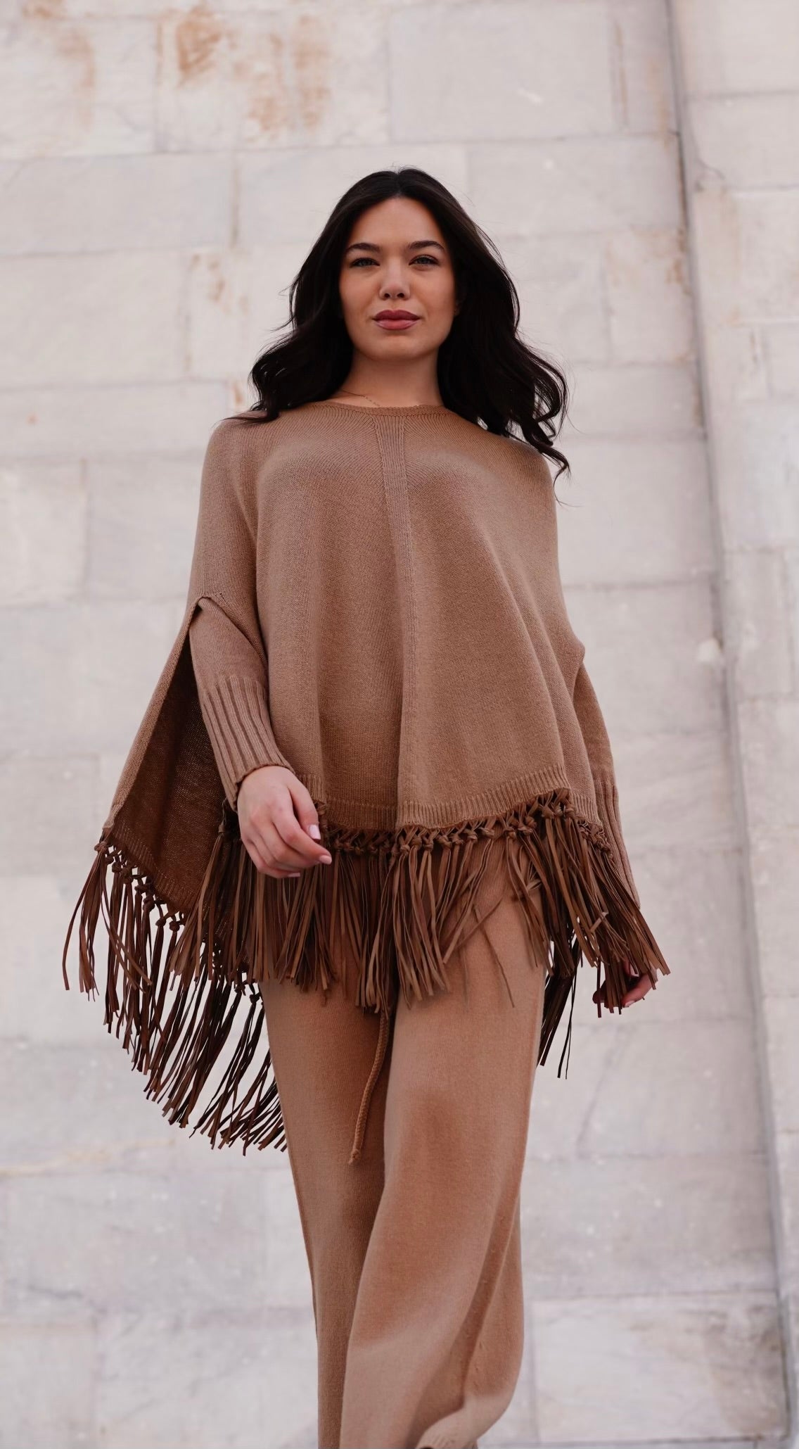 Fringed poncho