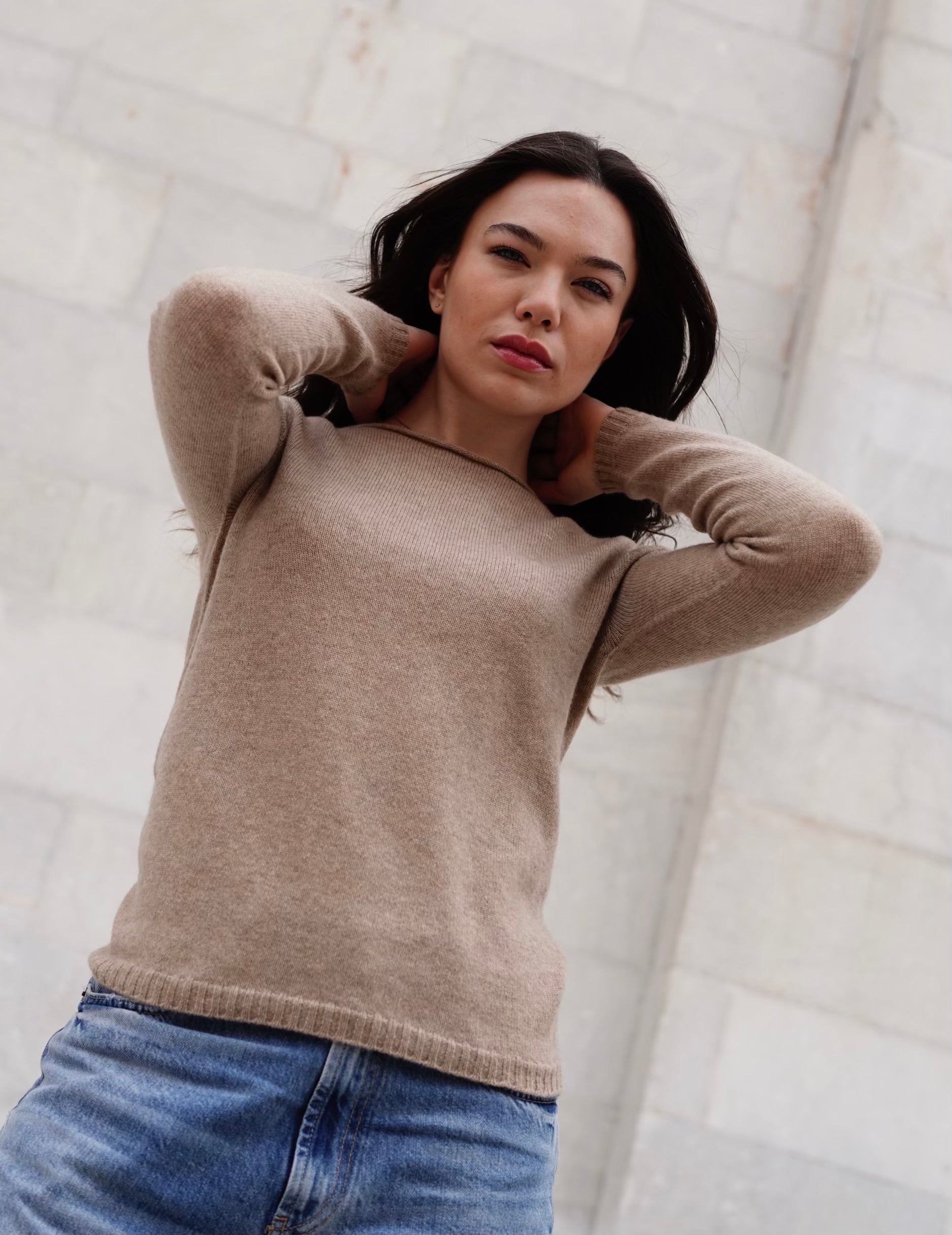 2-ply round-neck sweater