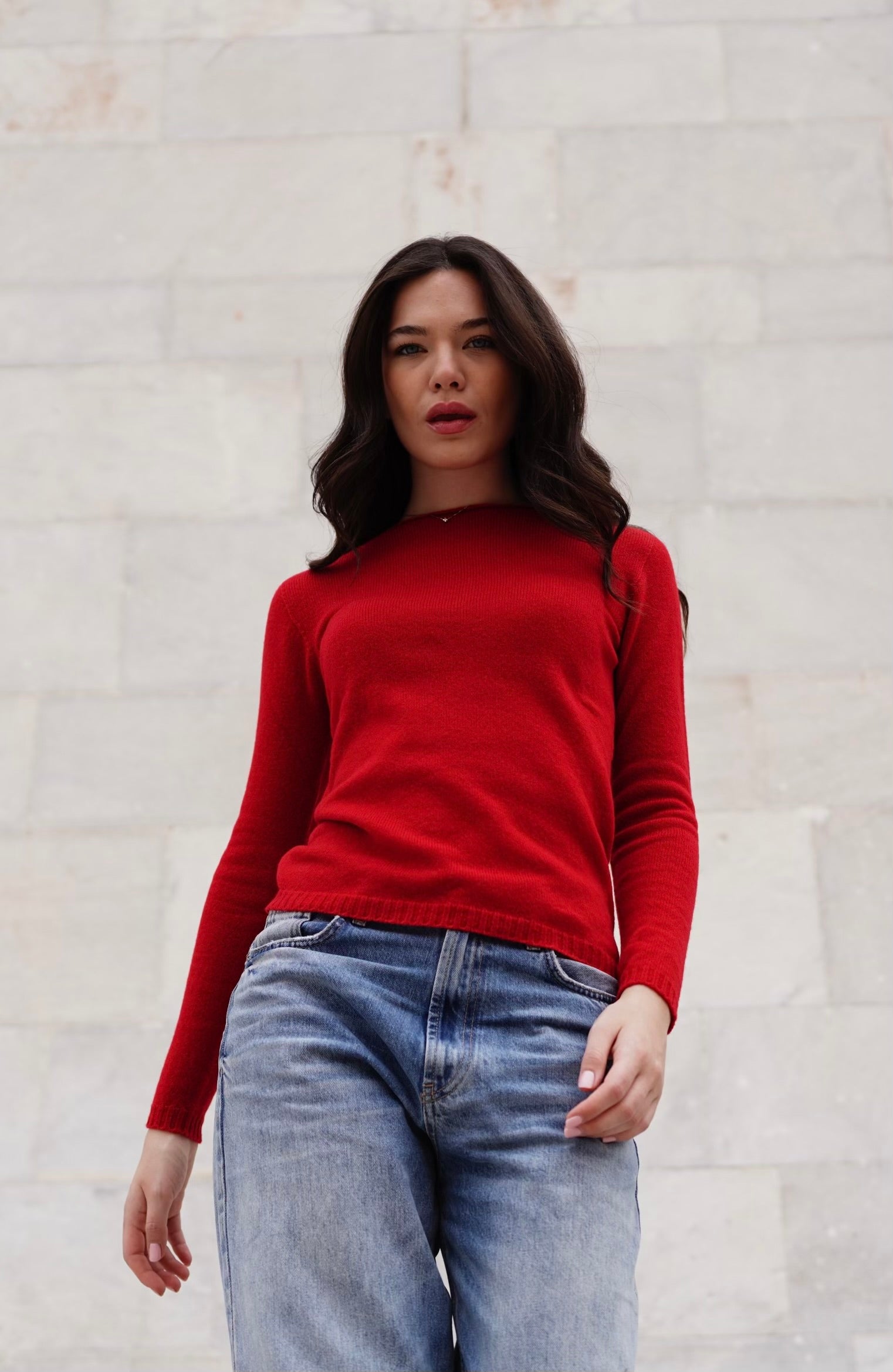 2-ply round-neck sweater