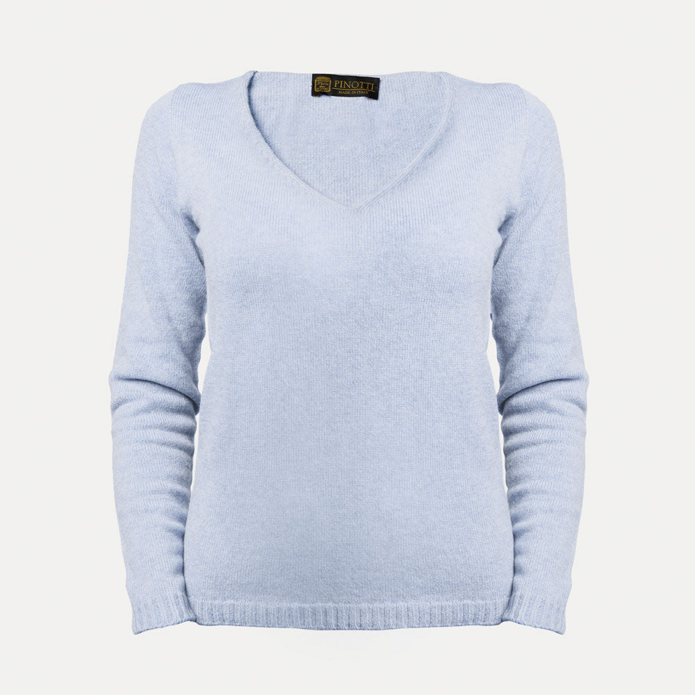 2-ply v-neck sweater