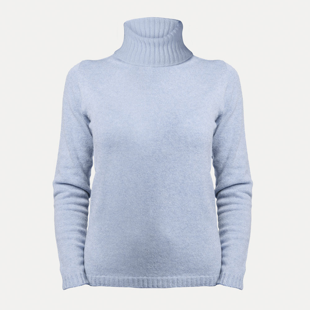 2-ply turtle-neck sweater