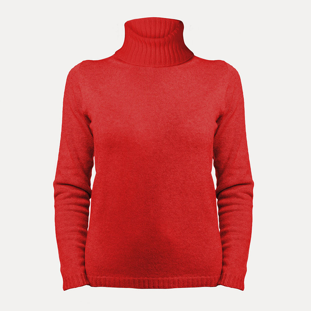 2-ply turtle-neck sweater
