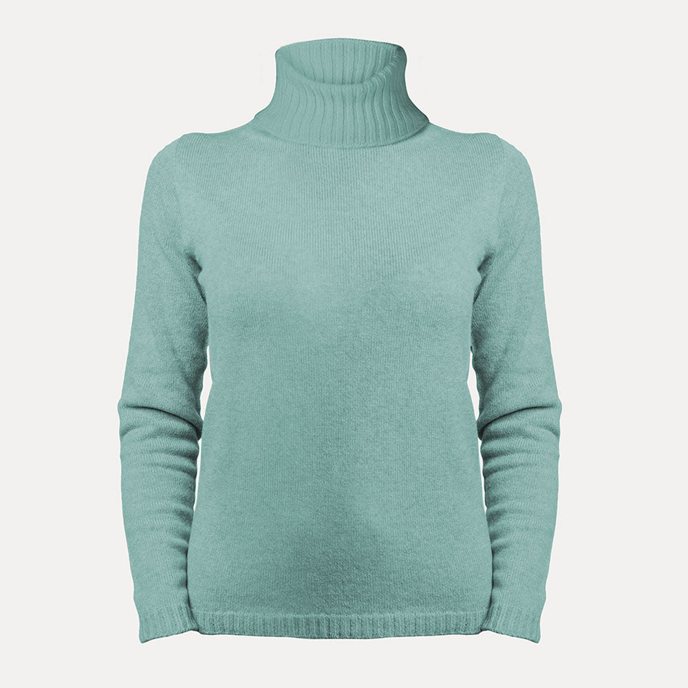 2-ply turtle-neck sweater