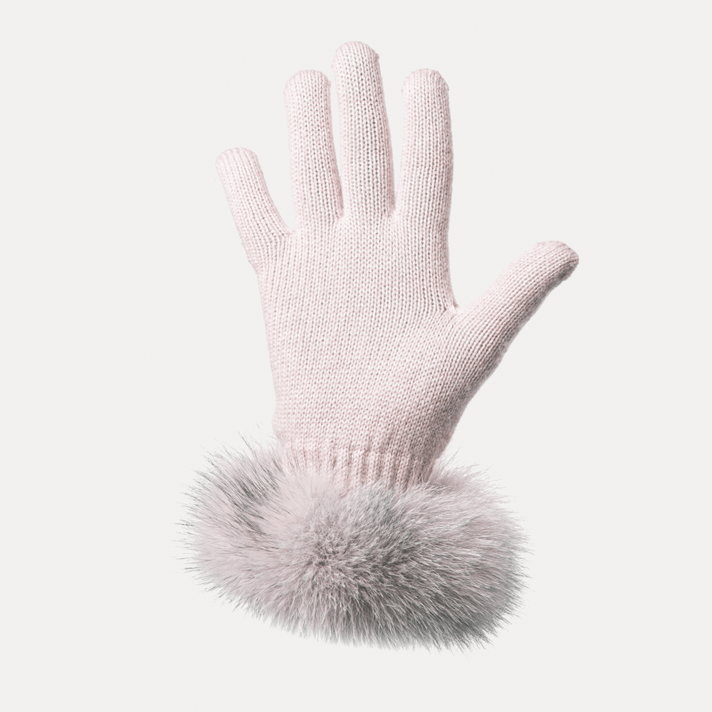 Gloves with fur